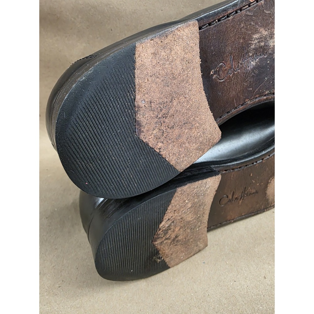 Cole Haan (Sz 10 M) Ascot II Horse Bit Men's Loafers Black Leather #C00395 - Picture 9 of 14